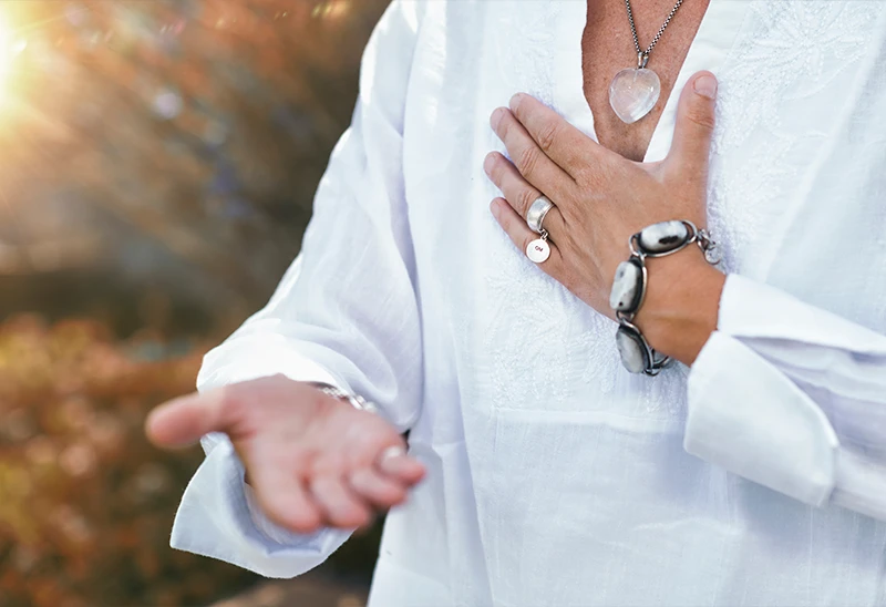 エネルギーを渡してメンタルブロックを解消するイメージ